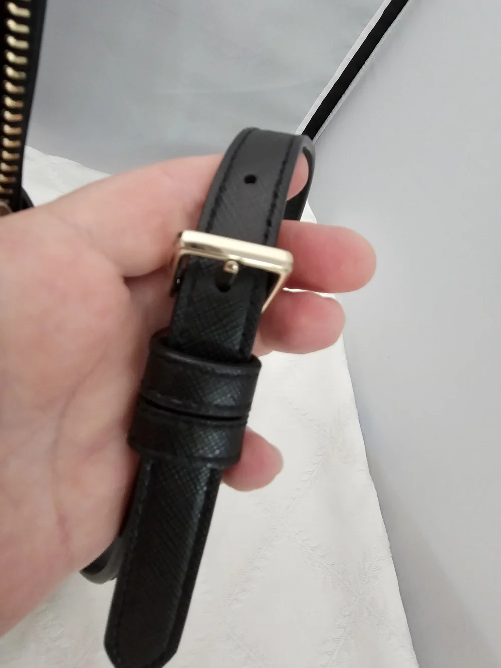 Kate Spade Black Leather Stacy Dome Mini Backpack